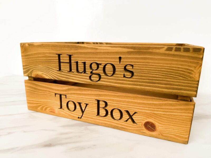 Personalised Pine Dog Toy Box - Image 3