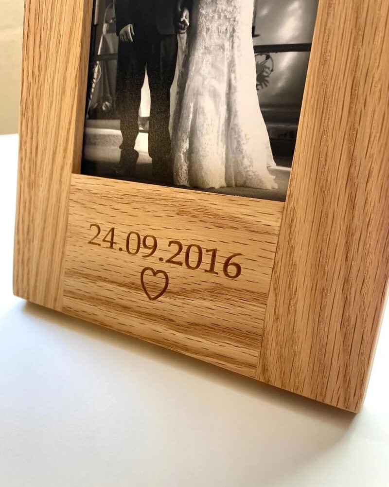 Our Little Red Barn | Engraved Oak Photo Frame