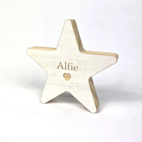 Our Little Red Barn | Engraved Wooden Star