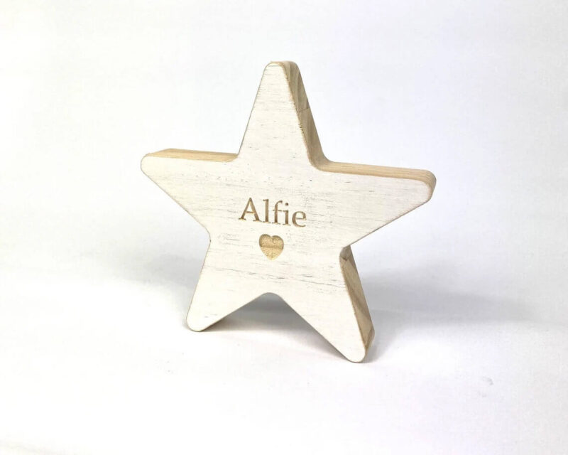 Our Little Red Barn | Engraved Wooden Star