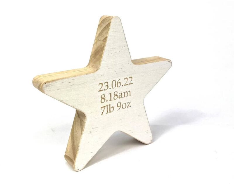 Our Little Red Barn | Engraved Wooden Star