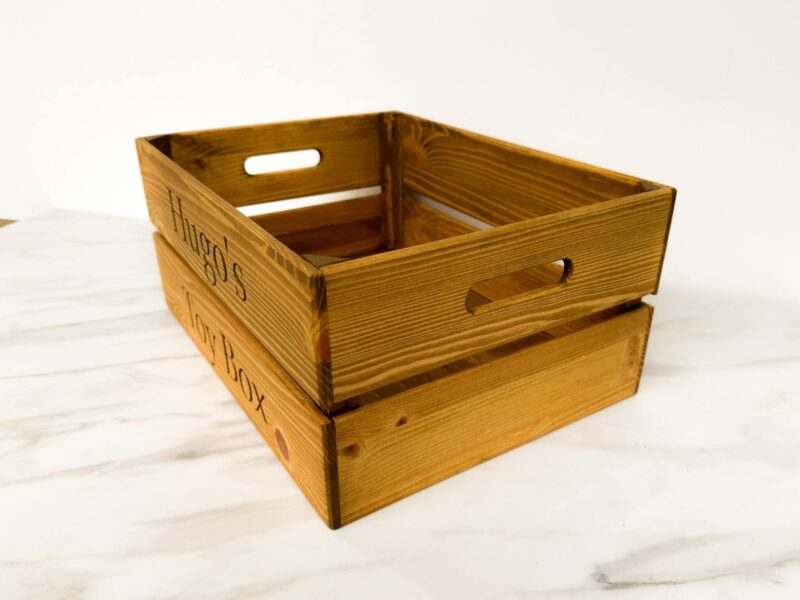 Personalised Pine Dog Toy Box - Image 4