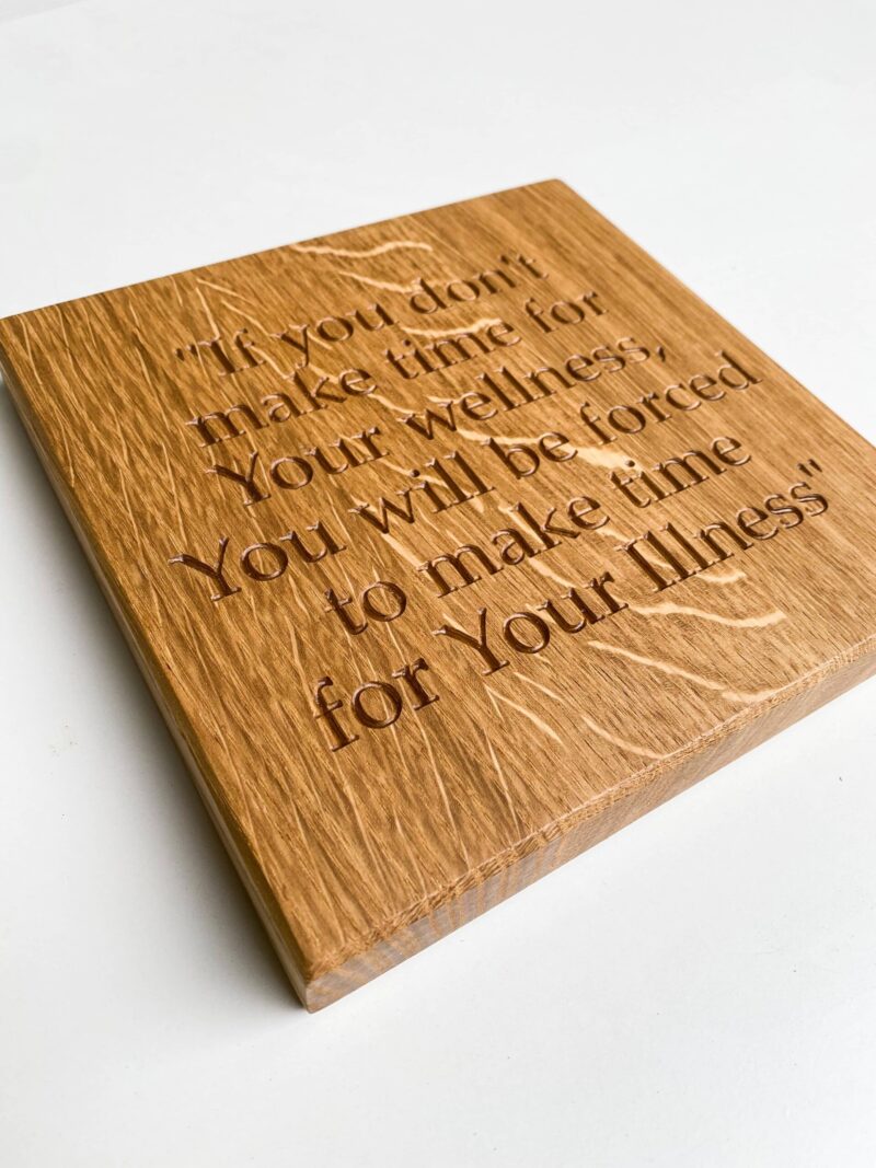 Engraved Oak Plaque - Image 3