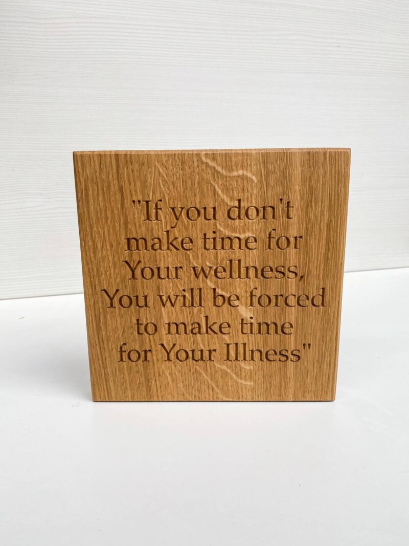 Engraved Oak Plaque