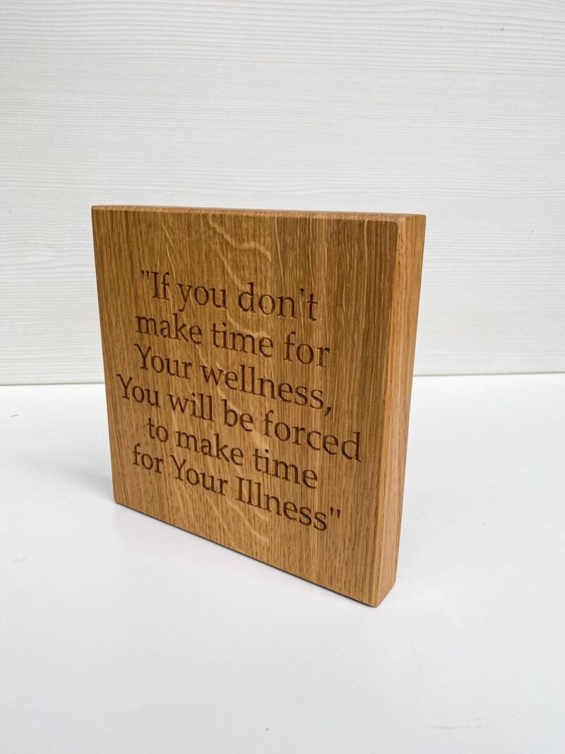 Engraved Oak Plaque - Image 4