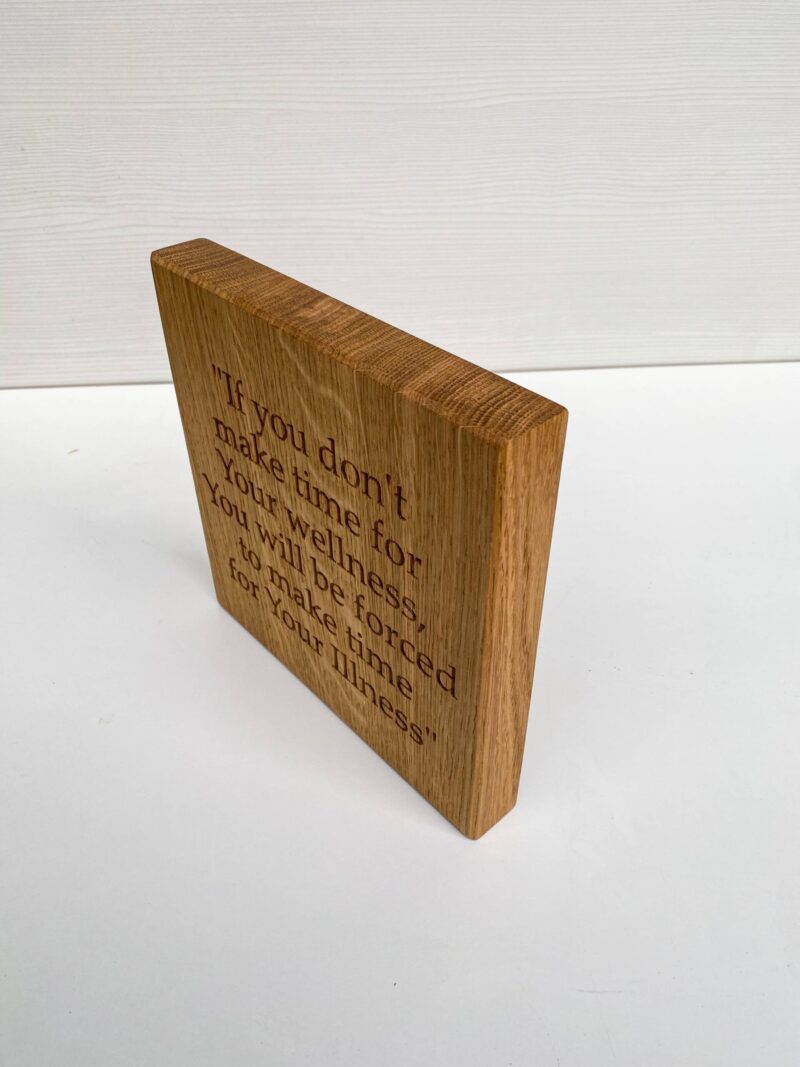 Engraved Oak Plaque - Image 5