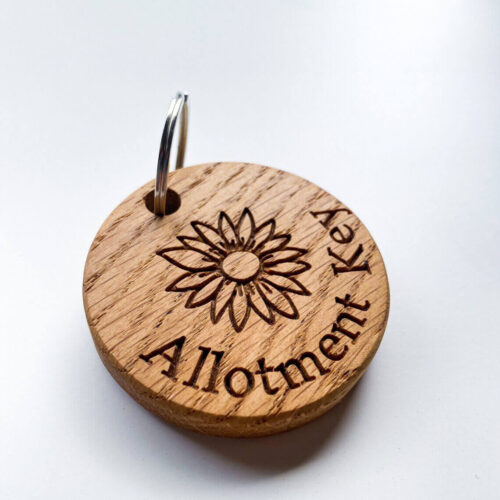 Our Little Red Barn | Oak Allotment Keyring