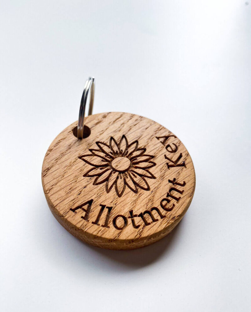 Our Little Red Barn | Oak Allotment Keyring