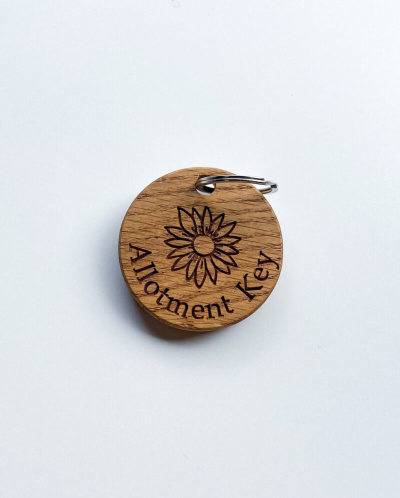 Our Little Red Barn | Oak Allotment Keyring