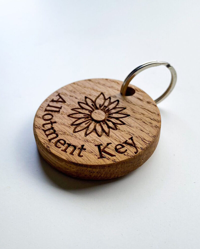 Our Little Red Barn | Oak Allotment Keyring