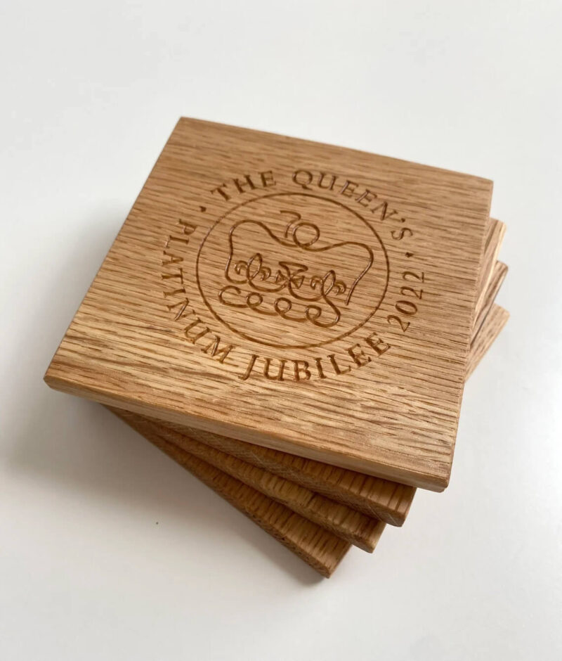 Oak Engraved Coasters - Image 8