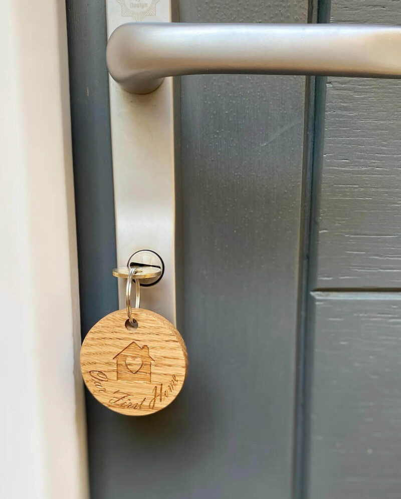 Our Little Red Barn | Oak First Home Keyring