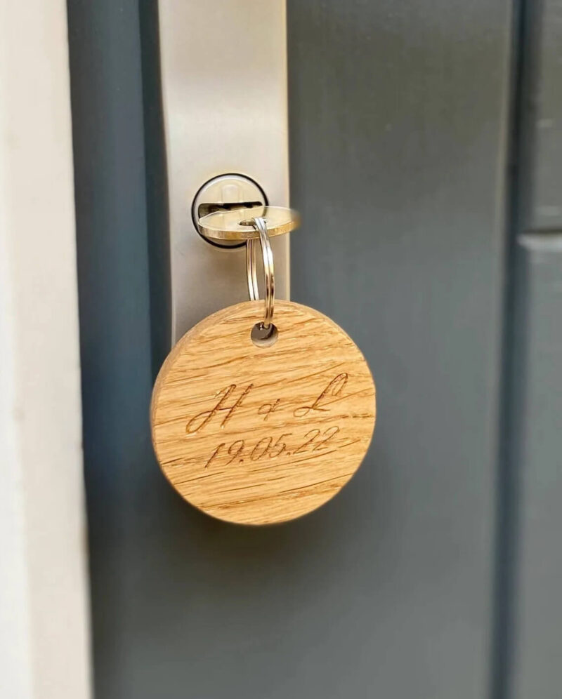 Our Little Red Barn | Oak First Home Keyring