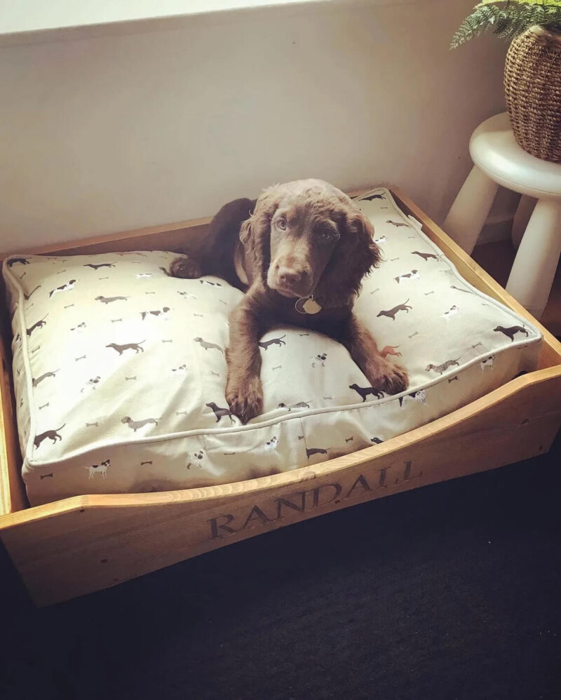 Our Little Red Barn | Personalised Pine Dog Bed