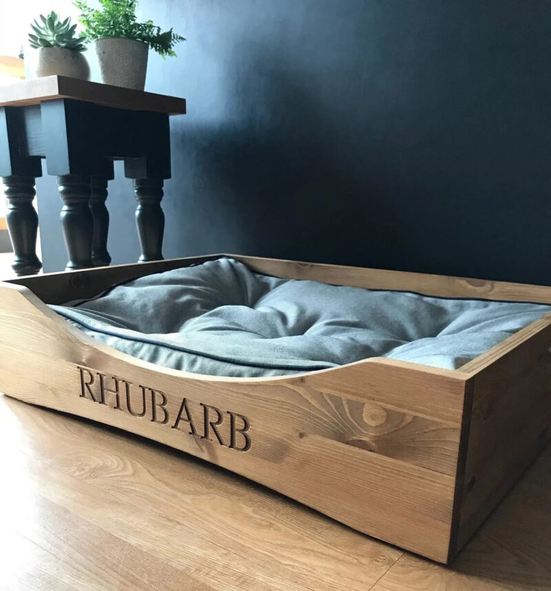 Our Little Red Barn | Personalised Pine Dog Bed