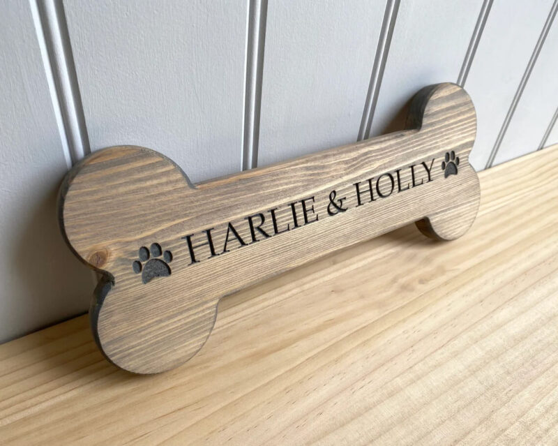 Our Little Red Barn | Personalised Pine Pet House Sign