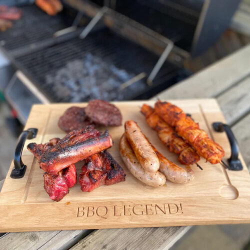 Our Little Red Barn | Solid Oak Chopping Board With Handles