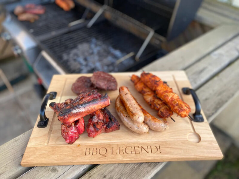 Our Little Red Barn | Solid Oak Chopping Board With Handles