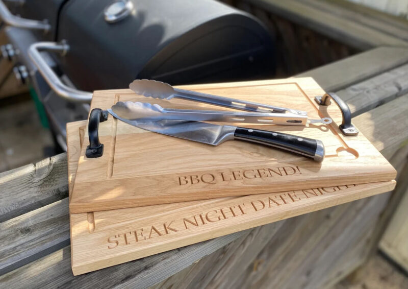 Our Little Red Barn | Solid Oak Chopping Board With Handles