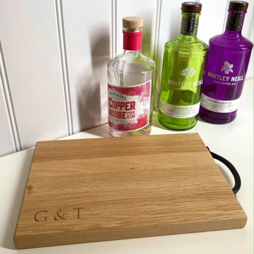 Our Little Red Barn | Solid Oak Gin Tonic Chopping Board