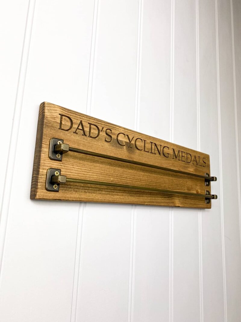 Personalised Pine Medal Display Rail - Image 9