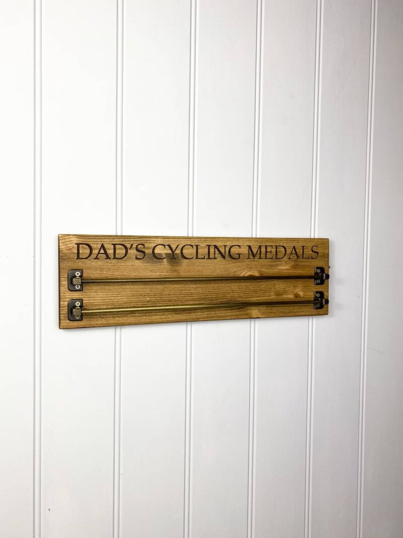 Personalised Pine Medal Display Rail - Image 6