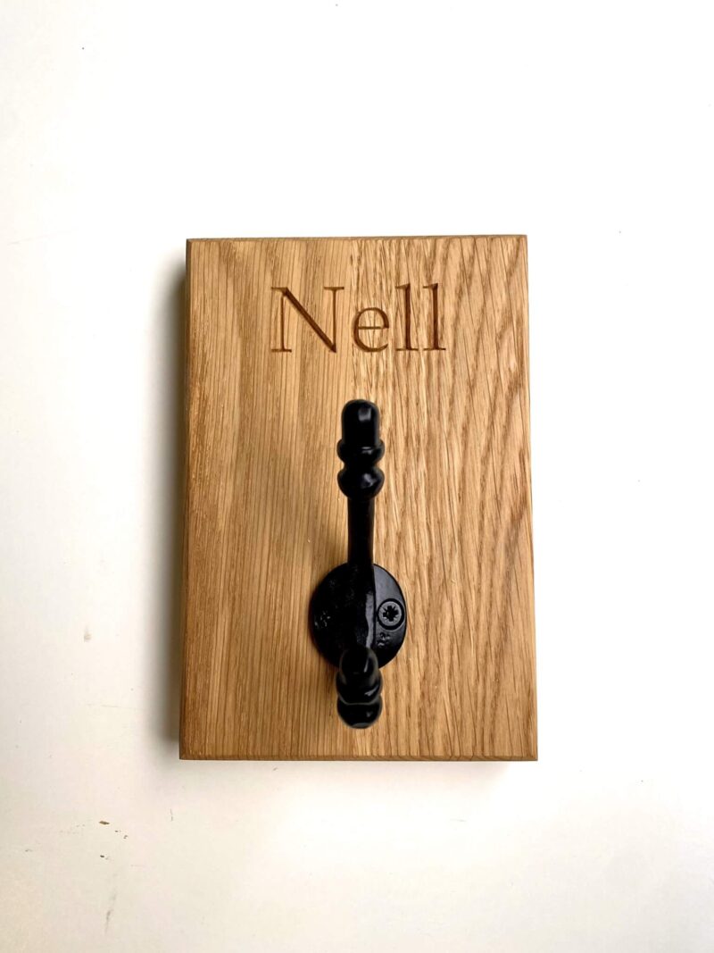 Personalised Oak Children's Hook