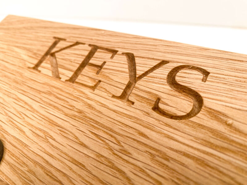 Solid Oak Key Rail - Image 4