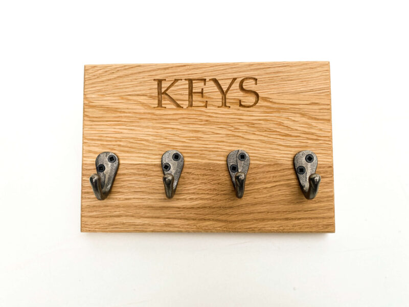 Solid Oak Key Rail