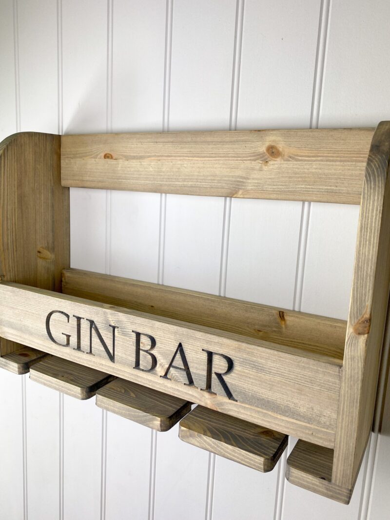 Personalised Pine Gin Bar - Image 8