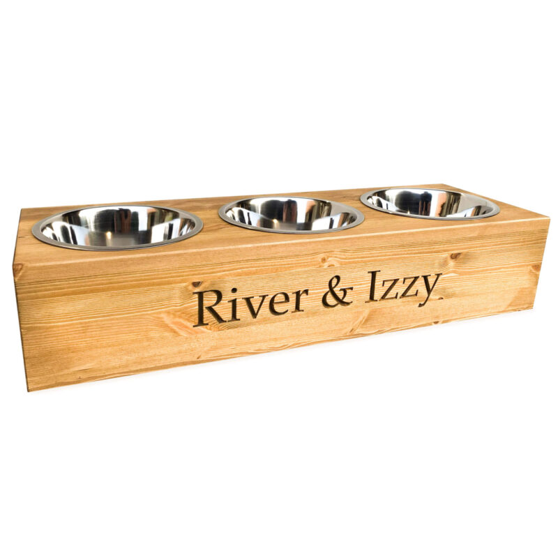 Personalised Double Dog Bowl Feeder Large - Image 11