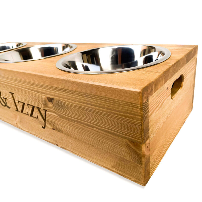 Personalised Double Dog Bowl Feeder Large - Image 13