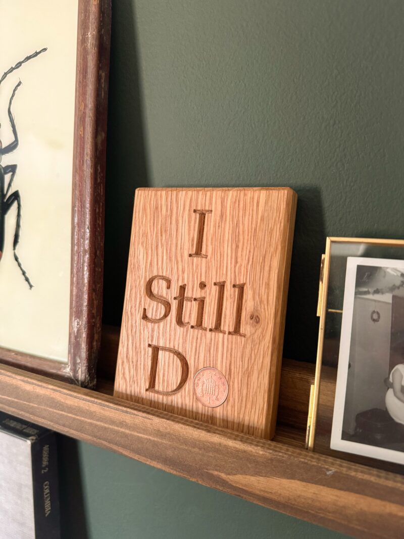 7 Year Copper Anniversary “I Still Do” 1p Plaque - Image 3