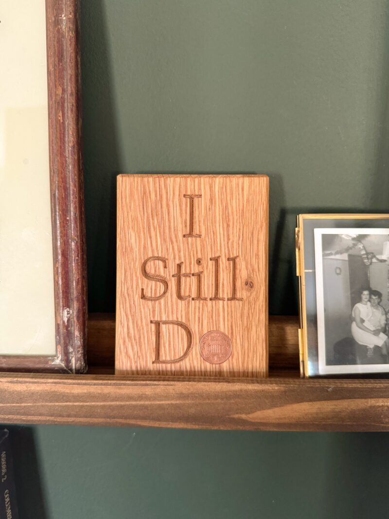 7 Year Copper Anniversary “I Still Do” 1p Plaque - Image 2