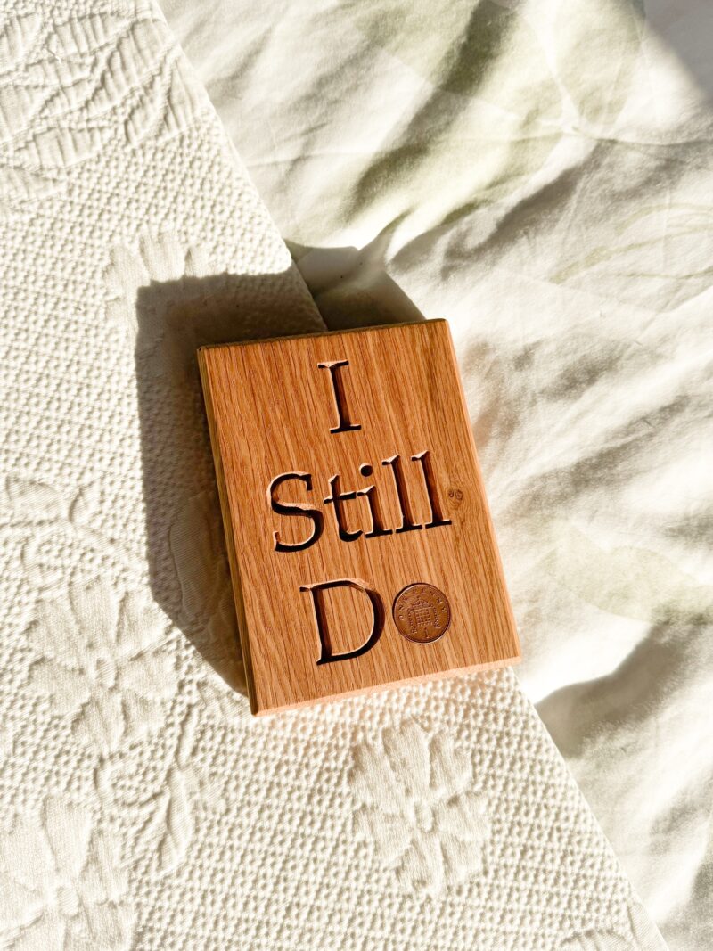 7 Year Copper Anniversary “I Still Do” 1p Plaque - Image 5