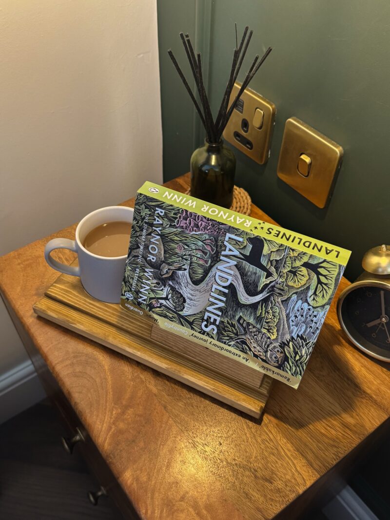 Pine Bedside Table Book Stand & Tea Holder - Image 10