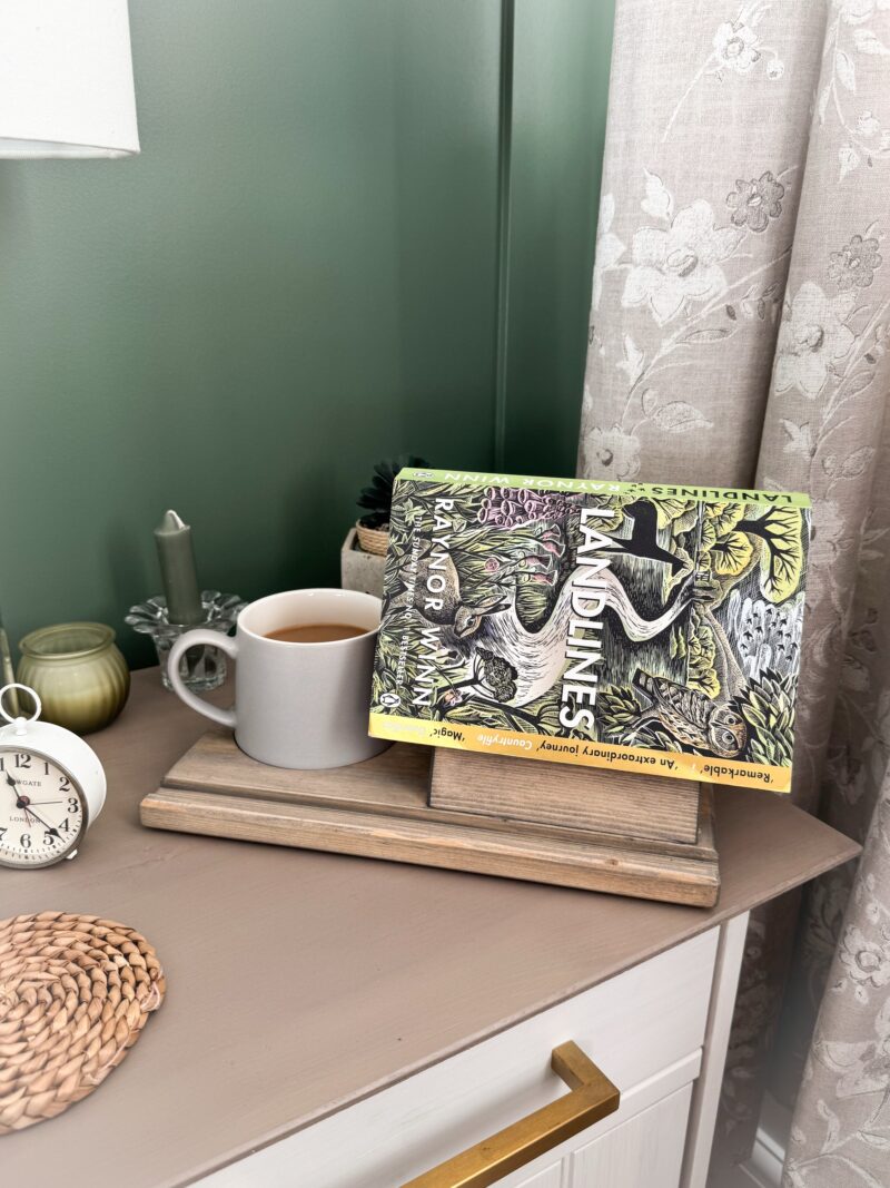 Pine Bedside Table Book Stand & Tea Holder - Image 9