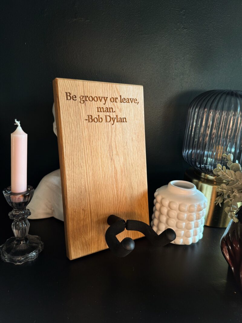 Solid Oak Personalised Guitar Holder - Image 4
